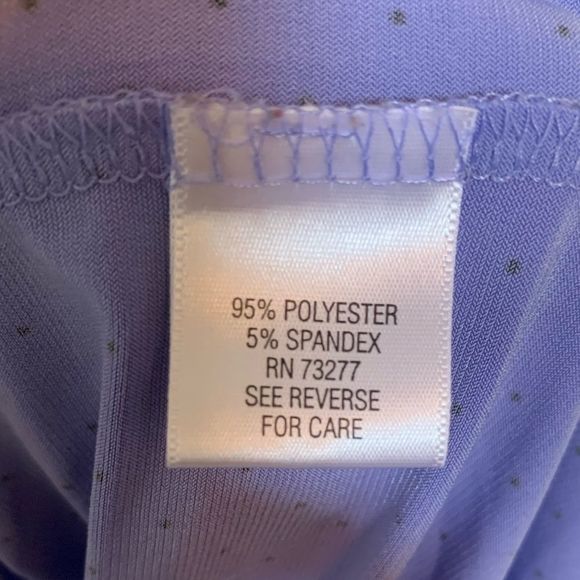 Dana Buchman Top Periwinkle Polka Dot Tank Small - Picture 5 of 6